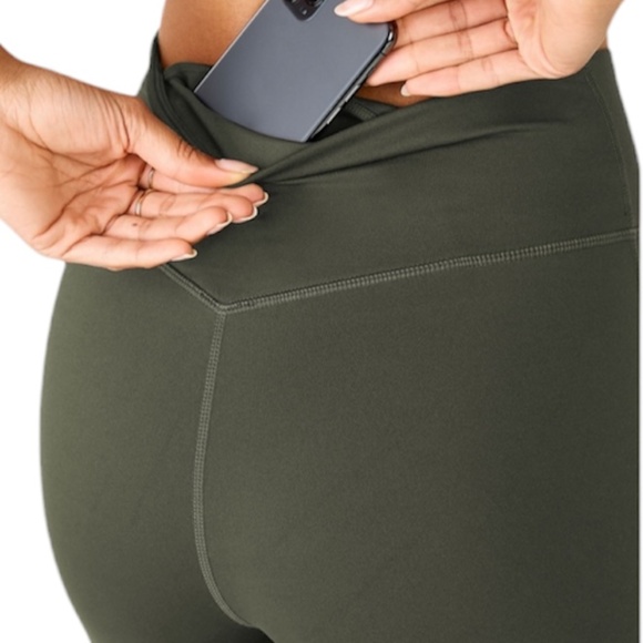 Fabletics Motion 365 army green high rise leggings S - Picture 4 of 11